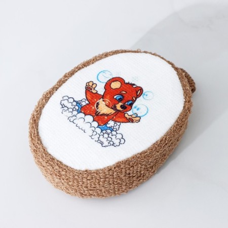 Body washcloth "Mishutka", 11 × 14 cm, color mix-2