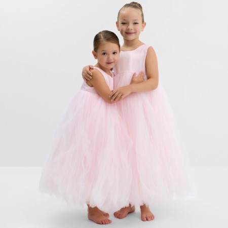 Baby elegant dress KAFTAN Growth 110, dusty pink