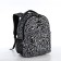 Backpack from textiles on lightning, Erich Krause, 1 pocket, black/white color