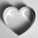 Baking and calculation form "Heart", H-6.5 cm, 20 x 20 cm
