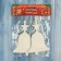 Decoration Christmas tree "luxury bell" (set 2 pcs) 6x10 cm, white