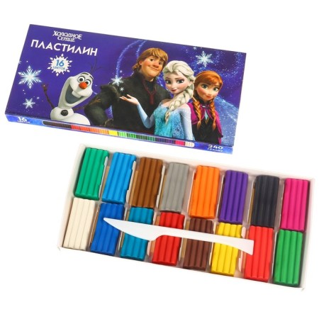 Plasticine 16 colors 240 g "Cold heart"-1