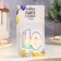 Candle for the cake "Jubilee giant", number "10", tone rim, 7.5 cm