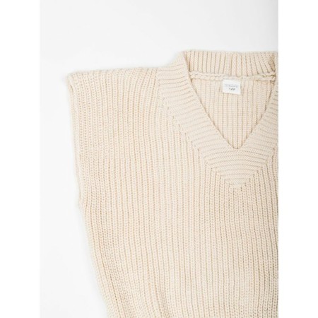 Vest for girls Knit, height 140 cm, milk color-10