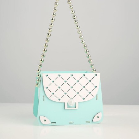 Wooden Kashpo 15.5x10x12 cm "Suma", Tiffany Pastel-White-3