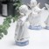 Souvenir Ceramics "Angels in White Togs - Musicians" Set 6 pcs with gold 12.5 cm