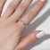 Ring "Trend" emoticons, silver color, dimensionless