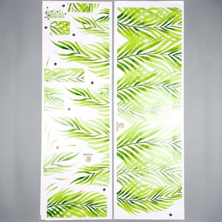Stick plastic interior color "willow branches" 30x90 cm set 2 sheets-1