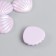 Decor for creativity plastic "Broke with mother of pearl" Lilac 1.8x2 cm