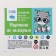 Picture on numbers for children "Raccoon with headphones", 21 x 15 cm
