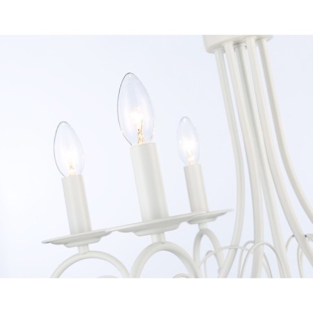 Suspended chandelier Ambrella Light, Modern, TR9611, 6HE14, white color-5