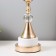 Board lamp "Marfa" E27 40W white-gold 22x22x40 cm Risalux