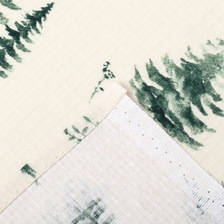 Sheet for the bath "Christmas trees" 150x180 cm, cotton, waf. canvas-3