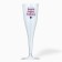 A set of plastic glasses for champagne "Happy Birthday", white, 150 ml