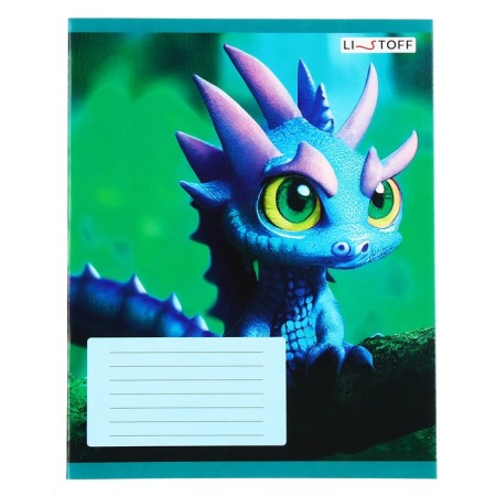 Notebook of 18 sheets in the Dragon line, covered Cardboard, block 60g/m2, mix, 5 types-6