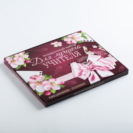 Gift set "For the best teacher": A5 diary, 80 sheets and planning 50 sheets-2