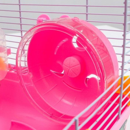 The cage for rodents "Pigzon", 31 x 24 x 30 cm, pink-8