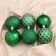 Set of balls plastic D-6 cm, 12 pcs "Largo" Green