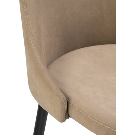 Harmar jama metal/velor, black/beige 46x53x90 cm-5