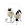 Apron of a kitchen with a photo print "Flower pets", adjustable, size OS