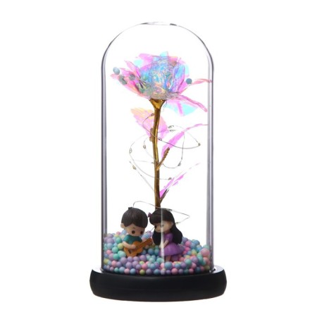 Nightlight "Romance" LED from batteries 3haaa 11x11x21.5 cm Risalux-6