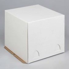 Confectionery packaging, white, 24 x 24 x 20 cm