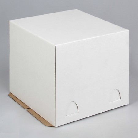 Confectionery packaging, white, 24 x 24 x 20 cm