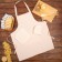 Kitchen set "Strips" apron 60x70cm, tack 20x20cm, mittens 12x15cm, beige color, 50%p/e, 50%HL