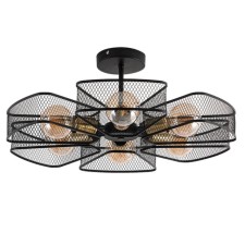 Ceiling chandelier Arte Lamp Maasym A7044PL-6BK, E27, 6x60 W, 56x56x23 cm, black