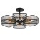 Ceiling chandelier Arte Lamp Maasym A7044PL-6BK, E27, 6x60 W, 56x56x23 cm, black