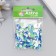 A set of beads made of polymer clay "Astra" 6 mm, 20 g, blue, green, white mix