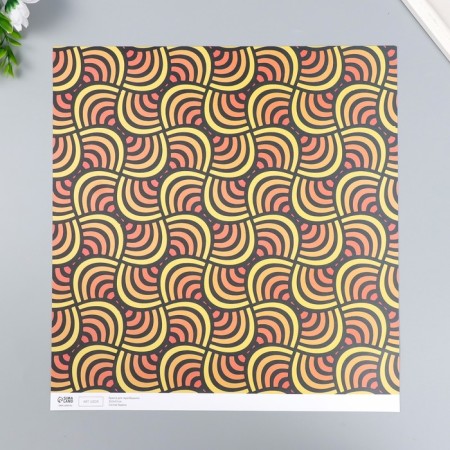 Scrapbooking paper bilateral "Color Geometry" density 180 g 30.5x32 cm-3