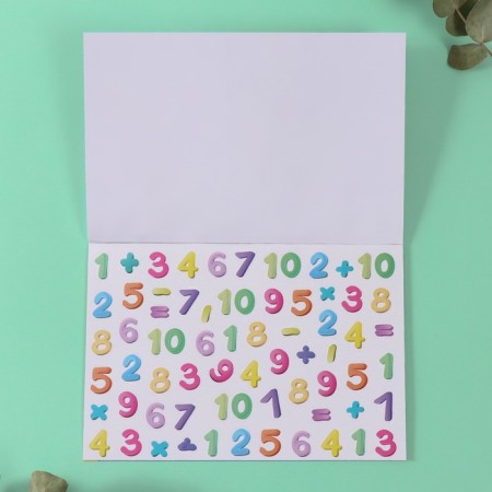 Stickers in the book "Count" + 3 background 20.7x14.2 cm-10