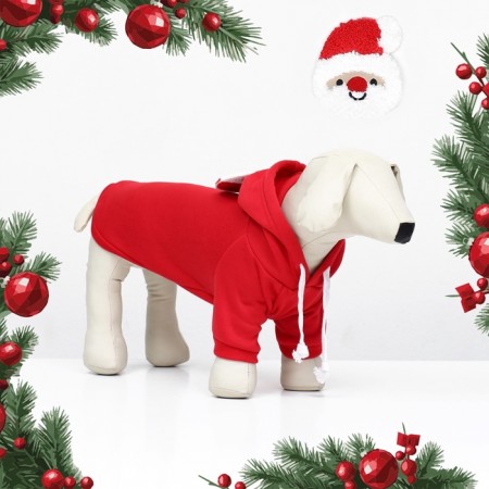 Animal suit "Santa Claus", size XS, red