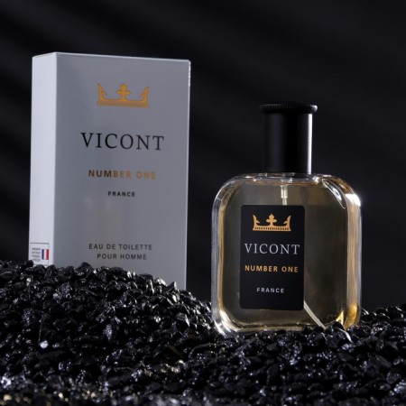 Men's toilet water Vicont Number One, 100 ml (based on glass and shyprea aromas)