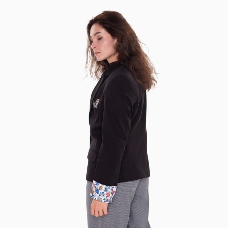 Female jacket, black color, size 42-1