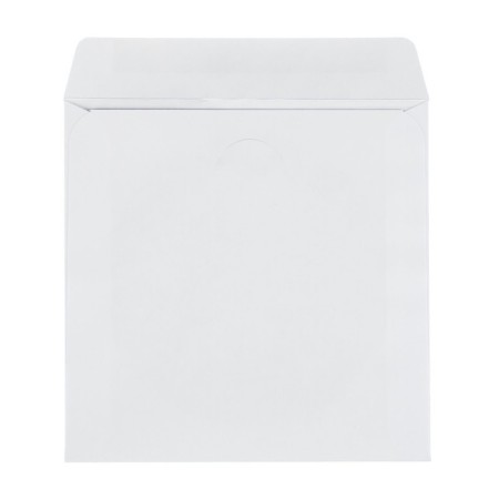 Postal envelope for CD/DVD 125 x 125 mm, without telling, window d = 100, glue, 80 g/m2-3