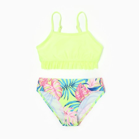 Separate swimsuit for girls, light color, height 104-110 cm