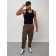 Cargo jeans men, size 48, brown color