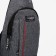 Male sling bag from textiles, gray color