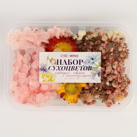 Set of dried flowers "Pink Cloud"-3