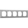 Frame for 5 post WL07-FRAME-05 color matte chromium, Material plastic