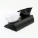 Plastic bowls on a black stand 27.5 x 14 x 15 cm black/white