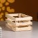 Wooden Kashpo 20 × 13 × 9.5 cm "Classic", three -bore, natural give beautifully