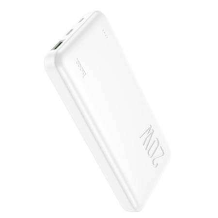 External battery Hoco J87, 10,000 mAh, 1 USB, 1 Type-C, 3 A, display, white-2