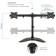 Bracket for 2 LCD/LED ARM Media LCD-T-52 Media Monitors