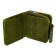 A button wallet. Card (8)/coins/bill, swamp color 10x10.5x3.5cm