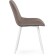 Sede Metal Carcass Seda to metal/velor, white/latte 50x56x82 cm