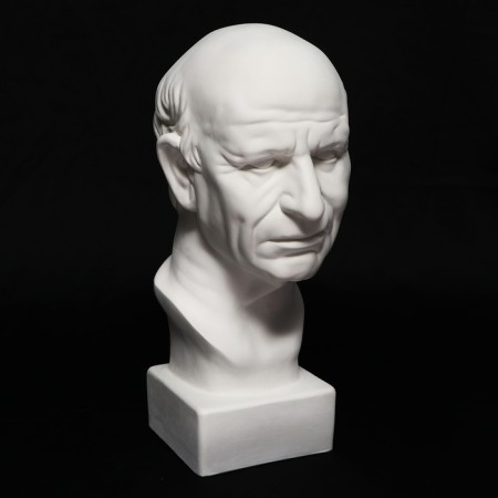 Gypsum figure Roman head, 25 x 25 x 60 cm-8