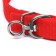 Two -layer collar with a swivel, 55 x 2.5 cm, polyester, red